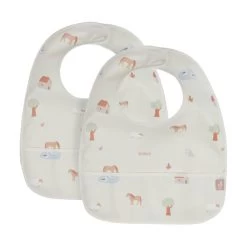 Jollein Waterproof Farm Lätzchen 2 Stück