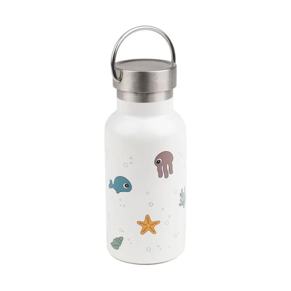 Done By Deer Thermo Metal Bottle Sea Friends Beige 1011350 1 Done By Deer Thermo Metal Bottle Sea Friends Beige 1011350