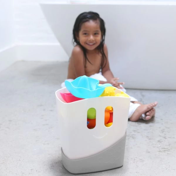 Ubbi® Ubbi Badespielzeug Abtropfbehälter Grau 5 Ubbi® Ubbi Badespielzeug Abtropfbehälter Grau – Bild 5