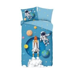 Muller Textiel Spaceworld Bettbezug Blue 140 X 200 / 220 Cm
