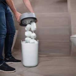 Tommee Tippee Twist & Click Windeleimer Cotton White -Babywelt Verkauf 5010415510013 4 00cd