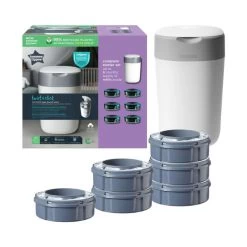 Tommee Tippee Twist & Click Starter Package Windeleimer + 6 Nachfüllpackungen