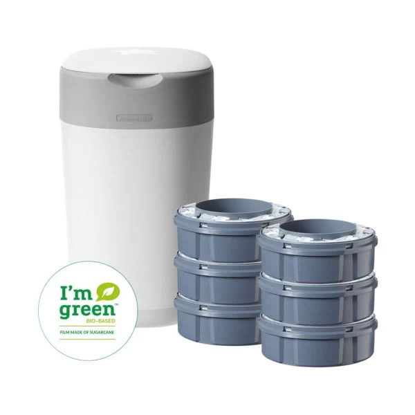 Tommee Tippee Twist & Click Starter Package Windeleimer + 6 Nachfüllpackungen 2 Tommee Tippee Twist & Click Starter Package Windeleimer + 6 Nachfüllpackungen – Bild 2