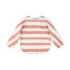 Done By Deer Sleeved Pocket Bib Stripes Papaya 1333206