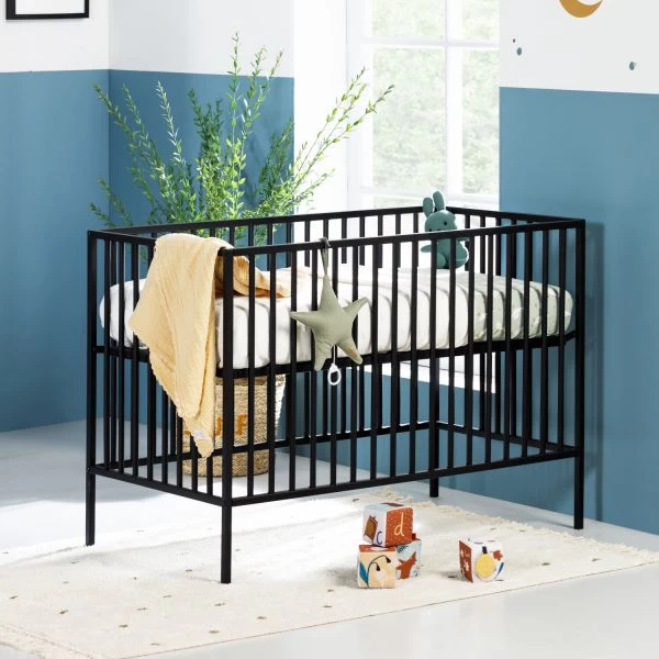 Europe Baby Babybett 60x120 Liam II Black 4 Europe Baby Babybett 60x120 Liam II Black – Bild 4