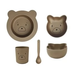 Liewood Joana Mr Bear Geschirrset Oat