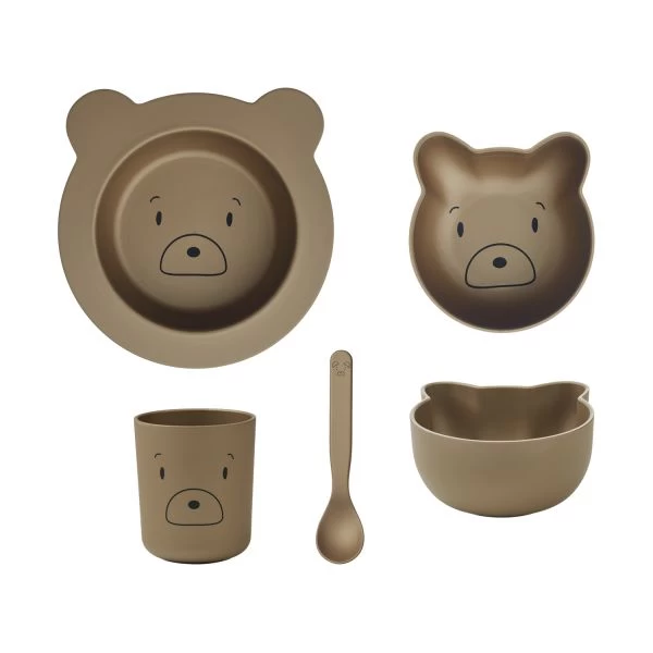 Liewood Joana Mr Bear Geschirrset Oat 1 Liewood Joana Mr Bear Geschirrset Oat