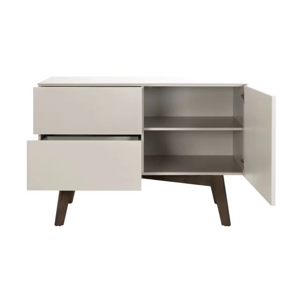 Kidsmill Sixties Babyzimmer Oatmeal / Walnuß | Kommode + Schrank 2-Türig 4 Kidsmill Sixties Babyzimmer Oatmeal / Walnuß | Kommode + Schrank 2-Türig – Bild 4