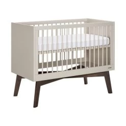 Kidsmill Sixties Babyzimmer Oatmeal / Walnuß | Bett 60 X 120 Cm + Kommode -Babywelt Verkauf Sixties oatmeal ledikant 60x120 2 1 3db2