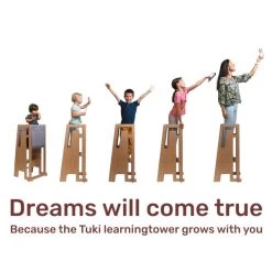 Tuki Lernturm- Holz- Weiß -Babywelt Verkauf Tuki Leertoren 2 bf60