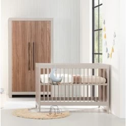 Europe Baby Vittoria Babybett – Cashmere / Walnut – 60 X 120 Cm -Babywelt Verkauf Vittoria cashmere SFEER lichter 3 1 d5f1