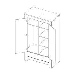 Kidsmill Alaska Kleiderschrank 2-türig Hochglanzweiß 7 Kidsmill Alaska Kleiderschrank 2-türig Hochglanzweiß -Babywelt Verkauf alaska 2 3 4d7b