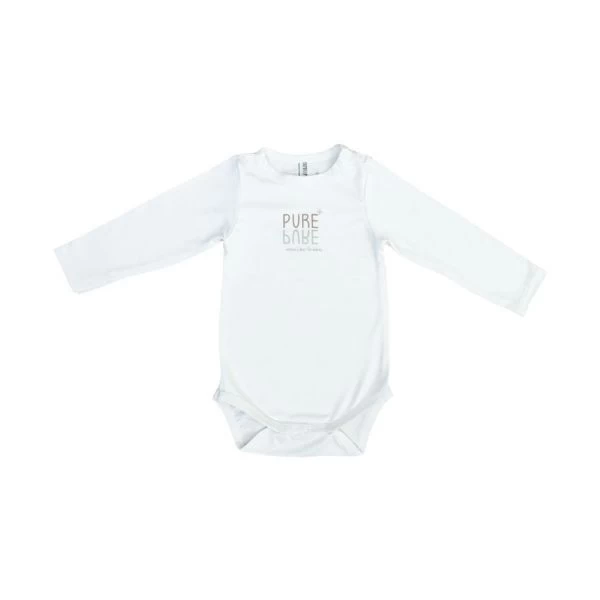 Rompertje Lange Mouw Wit Pure 6 Mnd 104-006-6 1 Rompertje Lange Mouw Wit Pure 6 Mnd 104-006-6
