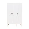 Bopita Indy Kleiderschrank Weiß / Natur 3-türig