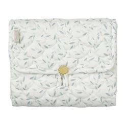 Cam Cam Copenhagen Changing Mat, Quilted - OCS Green Leaves 301-P76-000-WW