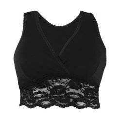 Carriwell Bio-Baumwolle Schlaf-BH Schwarz