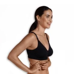 Carriwell Gepolsterter Still-BH Schwarz -Babywelt Verkauf carriwell padded voedingsbh zwart 2 9791