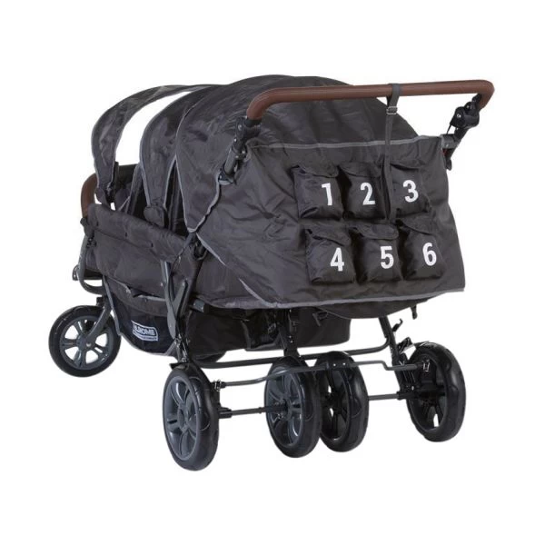 Childhome Sixseater Autobrake Mehrlingswagen Anthrazite 4 Childhome Sixseater Autobrake Mehrlingswagen Anthrazite – Bild 4