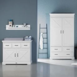 Kidsmill Savigno Kommode Weiß Mit Kreuz -Babywelt Verkauf commode en kast 0414