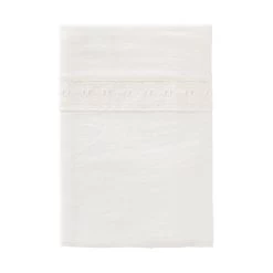 Cottonbaby Bettlaken Mit Spitzenborte, Creme, 120 X 150 Cm