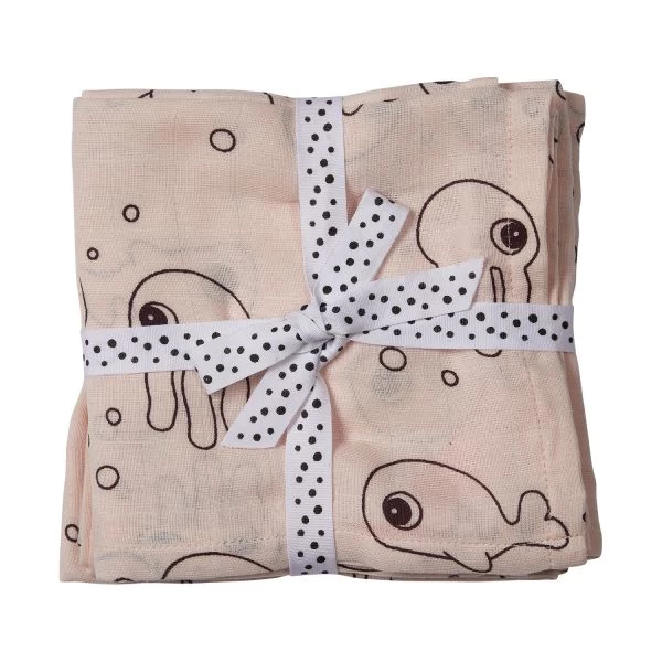 Done By Deer Sea Friends Wickeltücher 2 Stück 1 Done By Deer Sea Friends Wickeltücher 2 Stück