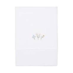 Little Dutch Ledikantlaken Flowers & Butterflies Geborduurd Roze TE10141450