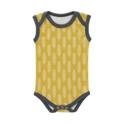 Fresk Havre Babybody Ohne Ärmel Vintage Gelb