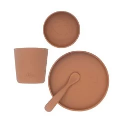 Jollein Silikon Geschirrset -Babywelt Verkauf jollein siliconen dinerset caramel 2 6f85