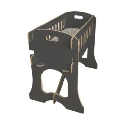 Kartent Papercrib Wiege Schwarz