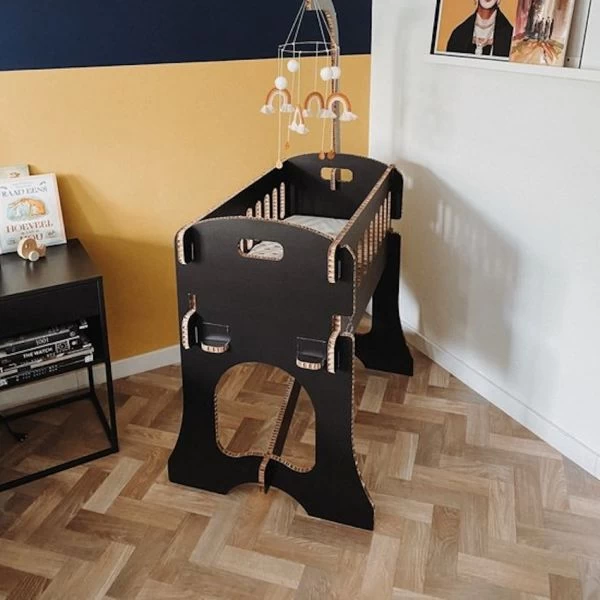 Kartent Papercrib Wiege Schwarz 3 Kartent Papercrib Wiege Schwarz – Bild 3