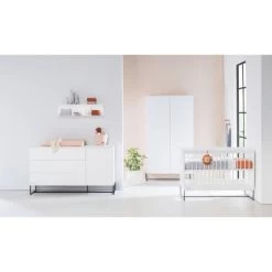 Kidsmill Modular 2 Kommode XL Mattweiß -Babywelt Verkauf kidsmill modular 2 commode xl mat wit 5 49fe