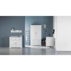 Kidsmill Savigno Kommode Weiß Mit Kreuz -Babywelt Verkauf kidsmill savigno commode wit met kruis 2 993a