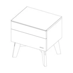 Kidsmill Sixties Nachttisch Mattweiß / Walnuss 7 Kidsmill Sixties Nachttisch Mattweiß / Walnuss -Babywelt Verkauf knipsel sixties bedside table 5 7525