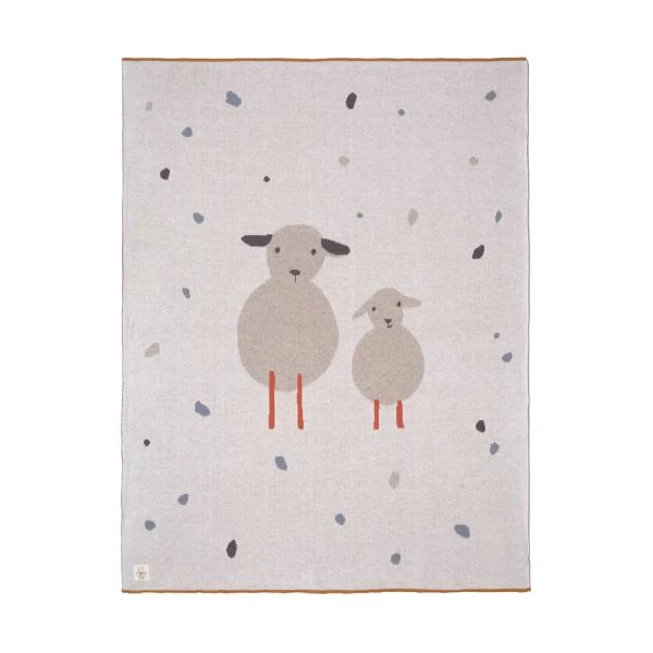 LÄSSIG Laessig Knitted Tiny Farmer Sheep Decke 1 LÄSSIG Laessig Knitted Tiny Farmer Sheep Decke