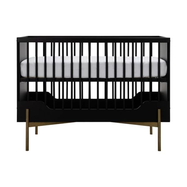 Kidsmill Boutique Babybett Schwarz / Brass 60 X 120 Cm 1 Kidsmill Boutique Babybett Schwarz / Brass 60 X 120 Cm