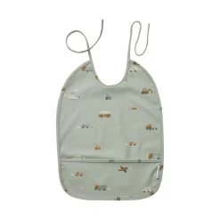 Liewood Lai Bib 9873 Vehicles/dove Blue Mix Mt.One Size LW14774