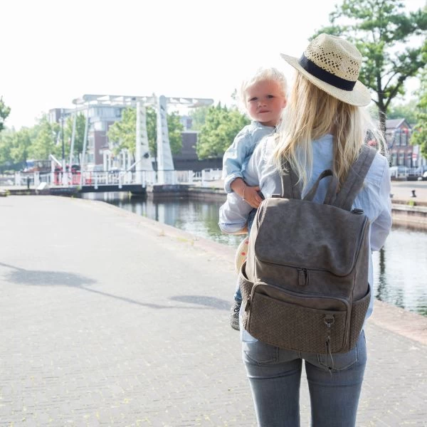 L. Company Verzorgingsrugtas Lisbon Braided Taupe 5 L. Company Verzorgingsrugtas Lisbon Braided Taupe – Bild 5