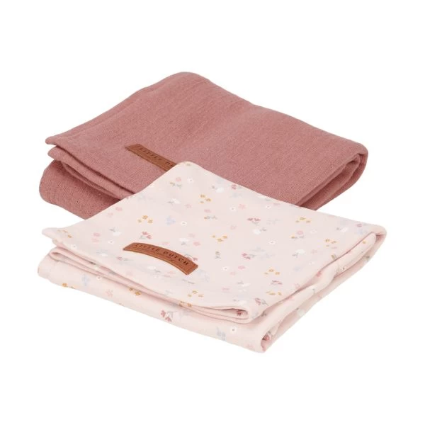 Little Dutch Hydrophile Windel Pure Blush Rose / Little Pink Flowers 70 X 70 Cm