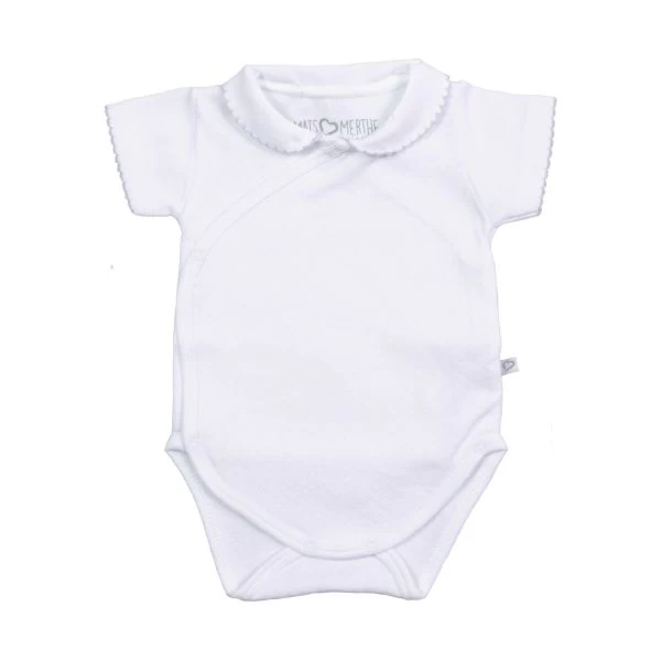 Mats & Merthe Babybody Mädchen Mit Kragen / Kurzämlig