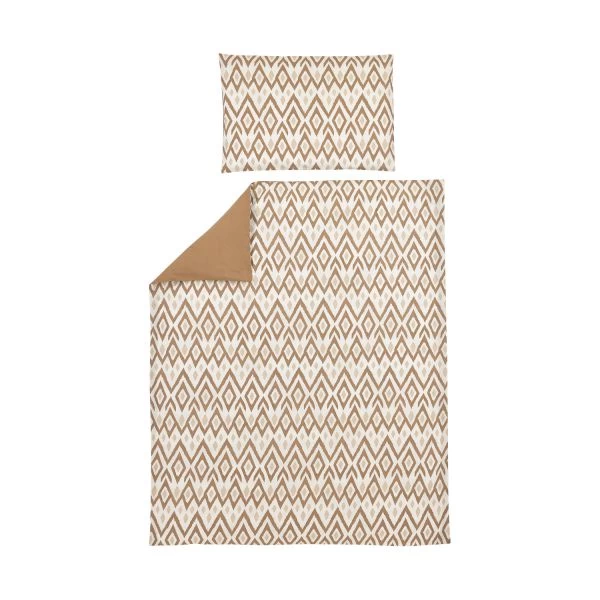 Meyco Ikat Dekbedovertrek Sand / Toffee 1 Meyco Ikat Dekbedovertrek Sand / Toffee