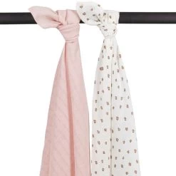 Meyco Mini Panter Swaddle Soft Pink 2 Stück