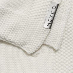 Meyco Babydecke Knots 75 X 100 Cm -Babywelt Verkauf meyco wiegdeken knots offwhite 75 x 100 cm 1 bbbe