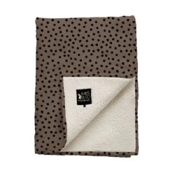 Mies & Co Bold Dots Babydecke Dark Brown 70 X 100 Cm