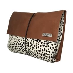 Mozz Bags Wickeletui Cognac Baby Cheetah Weiß 4 Mozz Bags Wickeletui Cognac Baby Cheetah Weiß -Babywelt Verkauf mozz bags luieretui cognac baby cheetah wit 2 c40e