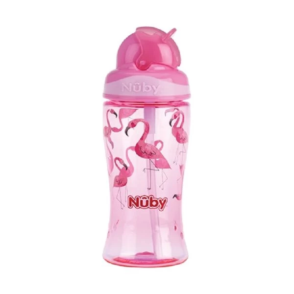 Nuby Flip-It Trinkbecher Rosa 360 Ml 1 Nuby Flip-It Trinkbecher Rosa 360 Ml