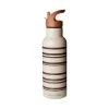 Nuuroo Bertil Big Stripe Trinkflasche Cobblestone