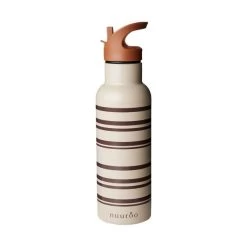 Nuuroo Bertil Big Stripe Trinkflasche Cobblestone