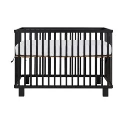 Puck Faltbares Kinderbett Schwarz Matt 60 X 120 Cm