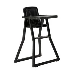 Puck Plain Kinderstuhl Mit Kissen Schwarz