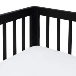 Kidsmill Pure Wood Bett Schwarz Gebürstet 60 X 120 Cm -Babywelt Verkauf pure wood zwart ledikant detail1 0cf1